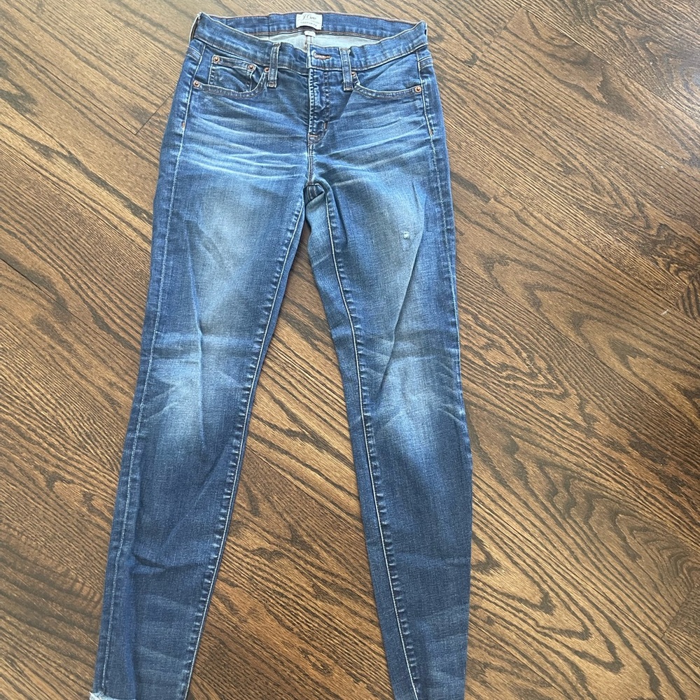J. Crew Mid-Blue Skinny Jeans